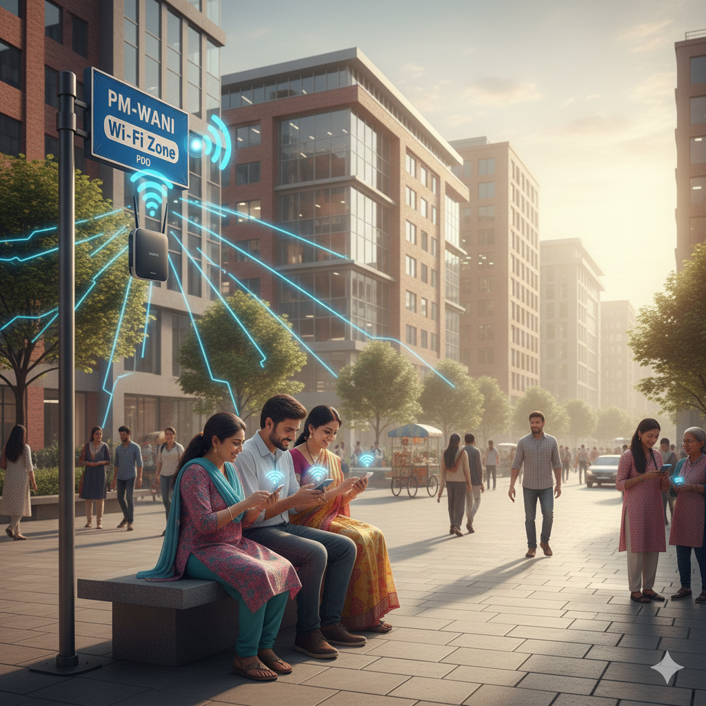 PM-WANI Wi-Fi at urban public area